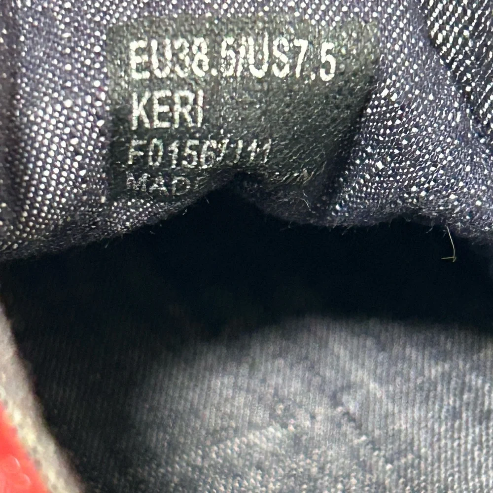 Calvin Klein Keri Espadrille Platform Shoe Red Size 7.5